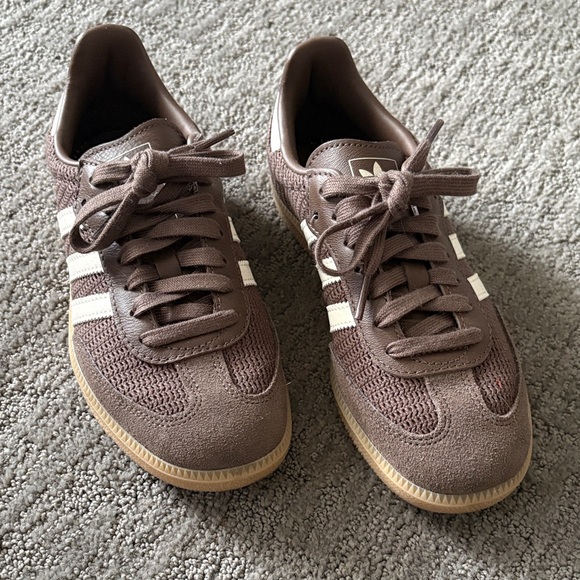 adidas Shoes - Adidas Chocolate Brown Sneakers with Cream Accents